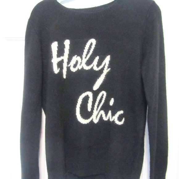 Forever 21 Holy Chic Black Sweater - Women M - Picture 1 of 4